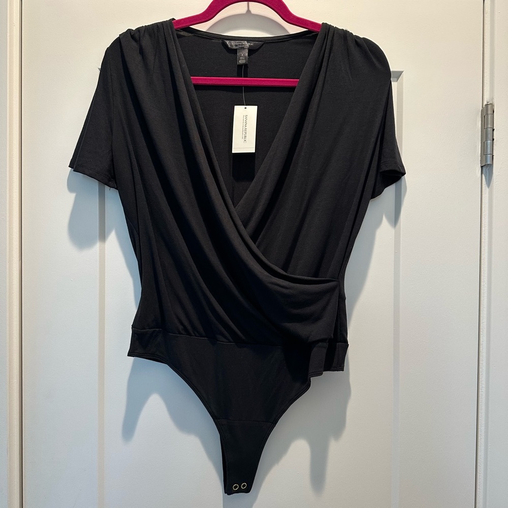 Banana Republic Threadsoft surplice thong bodysuit